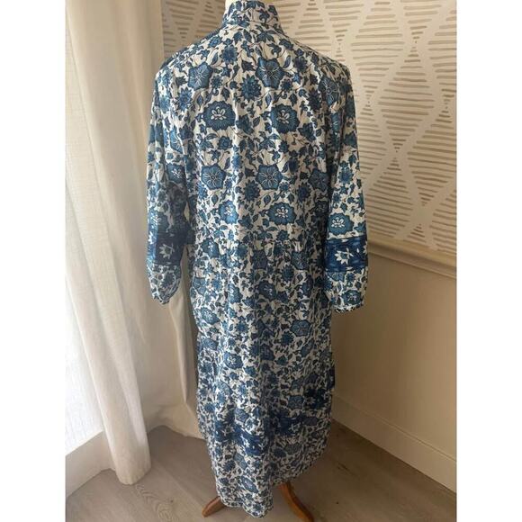 Cyclamen Women’s XL Blue Marigold Midi Dress - Picture 4 of 7